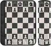 ODAWA Chess Board Car Seat Strap Covers Soft Stroller Strap Cover Car Seat Straps Shoulder Pads for Girls Boys, 2 Pack, 10x7.7 Inches