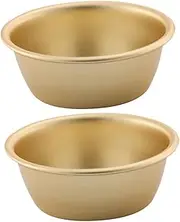 Amosfun 2pcs Delicate Korean Wine Bowls Multi Function Soup and Food Storage Bowls Vibrant Color Design for Camping and Daily Use Safe Tableware