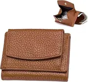 [Generic] Preliminaryt-2024 New Genuine Leather RFID Blocking Card Holder Organizer Pocket Mini Wallet, Anti-Credit Card Fraud Folding Mini Wallet, RFID Blocking Genuine Leather Wallet, Wallet Slim (J)