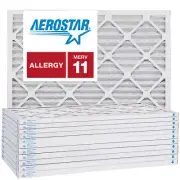 20x23x1 AC and Furnace Air Filter by Aerostar - MERV 11, Box of 12