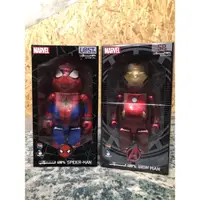 在飛比找蝦皮購物優惠-BE@RBRICK Ironman Spider-Man 鋼