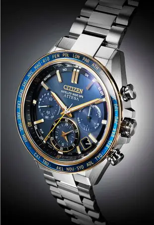 Citizen 星辰錶 ATTESA 海王星限量鈦金屬光動能GPS衛星對時男錶 CC4054-68L 錶徑44.6MM 全球限量