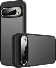 [Lemxiee] Cover for Google Pixel 9 Pro/Google Pixel 9 Case,Anti-fingerprint Anti-drop Anti-slip Flexible Silicone + Hard Acrylic case for Google Pixel 9 Pro/Google Pixel 9
