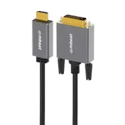 mbeat Tough Link 1.8m HDMI to DVI Cable Up to 1080p@60Hz (1920 1080) Cable Length: 1.8m
