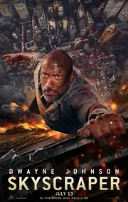 SKYSCRAPER MOVIE POSTER 2 Sided ORIGINAL Version B 27x40 DWAYNE JOHNSON