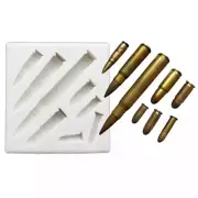 Silicone Bullet Bullets Chocolate Fondant Sugarcraft Mould DIY Clay Resin