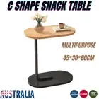 Fashion Snack Side Table, C Shaped End Table for Sofa Couch Bed Room Small Table