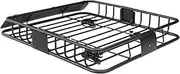Aluminum Alloy Car Roof Rack Basket Roof Luggage Rack Basket Compatible for Universal