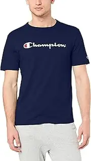 [Champion] Men's Script Short Sleeve