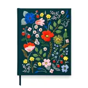 Rifle Paper Co Strawberry Fields 160gsm Lay-Flat Embroided Fabric Sketchbook