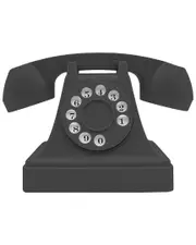 Zummy Retro Style Wireless Handset Rotary Dial Phone