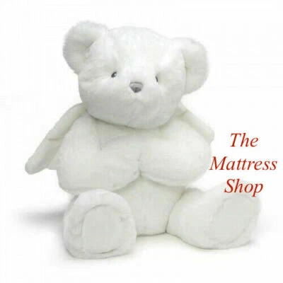 ~❤️~GUND White ANGEL BEAR Teddy Wings 35cms Prayer Soft Toy Christening gift~❤️
