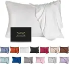 Mulberry Silk Pillowcase for Hair and Skin,Standard Size Standard, White