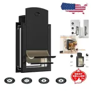 Heavy Duty Aluminum Dog Door with Double Sliding Locks - Weatherproof Pet Access