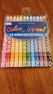 Color Appeel Crayon Sticks Set of 12 Rainbow Colors OOLY Art and Crafts c3