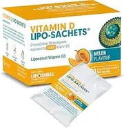 Lipo-Sachets Liposomal Vitamin D3-1000IU Per Serving for Immune System Support - High Absorption Vitamin D - GMO Free, No Added Sugar - 30 Liposomal Liquid Vitamin D Packets
