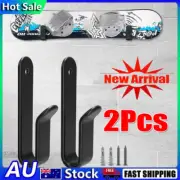 2pcs Horizontal Snowboard Wall Mount Clips Skateboard Wall Rack Display BrackKP