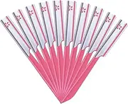 10 Pieces Eyebrow Razor for Women Facial Shaver Razor Brow Shaper Eyebrow Trimmer Dermaplaner Shaping Tool with Cover (Pink)