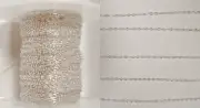 1mm 925 Solid Sterling Silver Fine Delicate Cable Chain ~ Sold by-the-foot ~Bulk