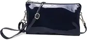 [JEN & CO.] Riley Crossbody Purse for Women Clutch Bag With Removable Adjustable Wristlet and Shoulder Strap Vegan Leather