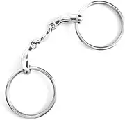 Stainless Steel Ring Snaffle, Sturdy Horse Tool All Purpose Ring Bit, Stainless Steel Ring Bit Horse Ring Bit Broken Mouth Curved Ring Horse Ring for Horse(Large)