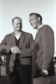 Golf The Masters Jack Nicklaus victorious with green blazer after - Old Photo