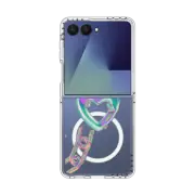 Galaxy Z Flip7 Clear Magnetic Case Chain by A Subtle Space