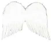 Feather Costume Wings 22" White