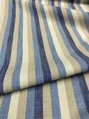 Ellen Degeneres Doheny Stripe Indigo Fabric By the Yard
