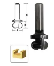 CARBiTOOL Drawer Pull Router Bit for Hidden Handle on Cupboard Doors TDP20 1/2