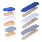 Mini Ironing Board Iron Board Compact Elastic Edge Wood Base for Laundry Room