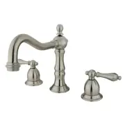 Kingston Brass KS197.AL Heritage 1.2 GPM Widespread Bathroom - Nickel