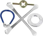Abaodam 5 Pcs Bicycle Spokes Wrench Tool Set Way Spanner for Wheel Tension Adjustment Easy to Use Bike Repair Kit Suitable for Mountain and Road Bicycles