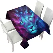 Animal Fantasy Art Firstborn Space Lion Tablecloth