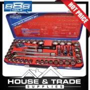 888 Tools Socket Set 1/2" Dr 39 Piece METRIC/SAE 12 Point T820300