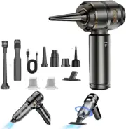 Air Duster for PC, 22000RPM Compressed Air Duster, Mini Vacuum Cleaner 2-In-1...