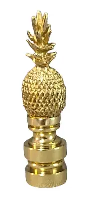 Superb Quality Small Polished Lacquered Solid Brass Pineapple Lamp Finial #DR76