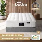 Bedra Mattress Single Bed Luxury Tight Top Pocket Spring Foam Medium Firm 27cm