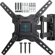Full Motion TV Wall Mount - 26"- 60" Flat Curved OLED 4K TVs Swivel & Extension