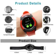Bluetooth Smart Watch GPS Waterproof SIM Camera Wrist Watches for Android IOS