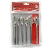 6 Piece Spade Wood Boring Bit Set
