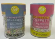 Wilton Sprinkles Rainbow Confetti, Rainbow Nonpareils, 1.58 oz, choose quantity