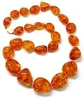 Genuine Cognac Real Natural Baltic Amber Beautiful Huge Luxury Nice Beads 30 in