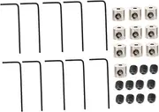 KONTONTY 3 Sets Locking Pin Backs Accessories for Bikes Rope Belt Pin Backs for Lapel Pins Biking Accessories Bicycle Accesories Cord Straps Lapel Pins Securer Enamel Trading Nozzle Special