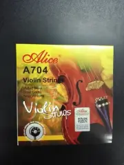 Alice Violin String Set - 4/4,3/4 Sizes, Steel Core, Alloy Winding.EADG