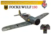 Henson's Flying Machines Focke Wulf 190a 20 inch [FREE FLIGHT] Balsa Kit