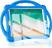 TopEsct iPad 6th Generation Case, iPad 5th Generation Case, Kids Case for New iPad 2017/2018 9.7 inch with Tempered Glass Screen Protector and Strap,Silicone Shockproof iPad Air & Air 2 Case