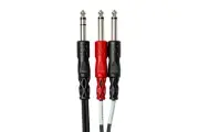 Hosa STP-204 Insert Cable 1/4 Inches TRS to Dual TS - 12 13.1 Feet