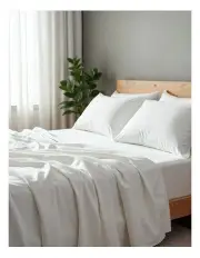 [Royal Comfort] 2000TC Bamboo Cooling Sheet Set in White Single