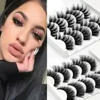 Strips Handmade False Eyelashes Wispy Fluffy Natural Long 3D Faux Mink Hair